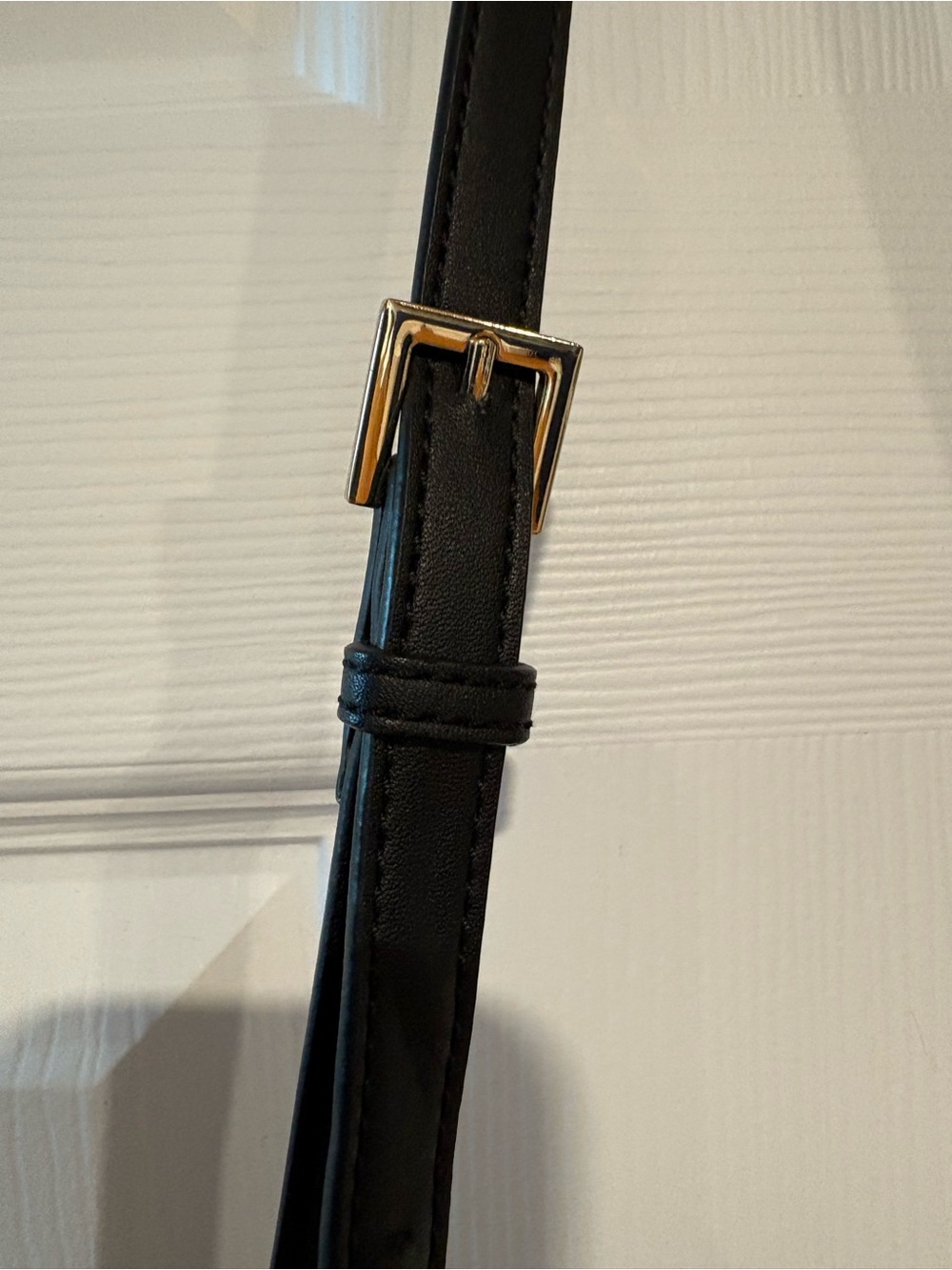 Naturalizer Westside Black Crossbody Bag Triple Zip Gold Hardware - Picture 6 of 12